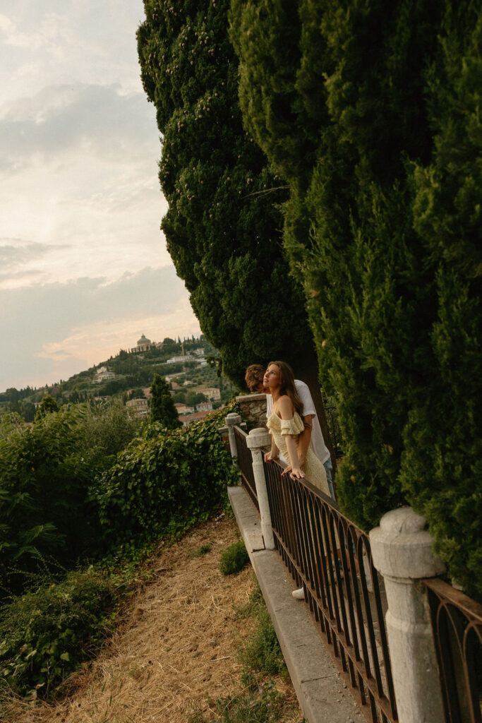 Romeo and Juliet inspired engagement photos in Verona, Italy 