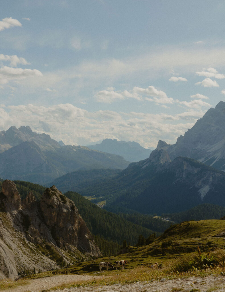 Sunset over Tre Cime di Lavaredo in the Italian Dolomites