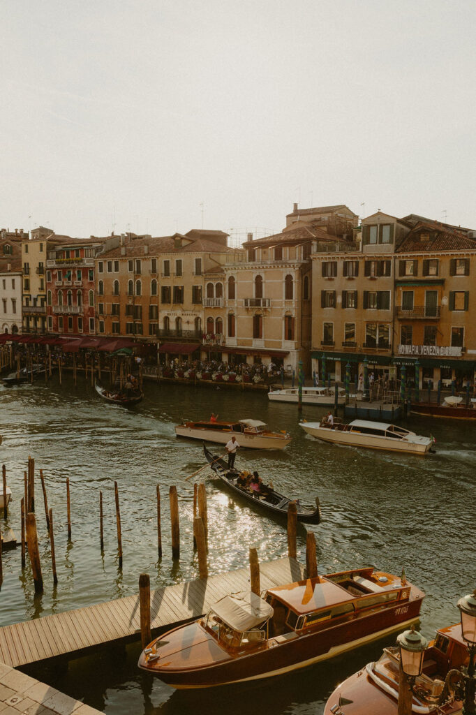 Soft evening light on a Venice canal