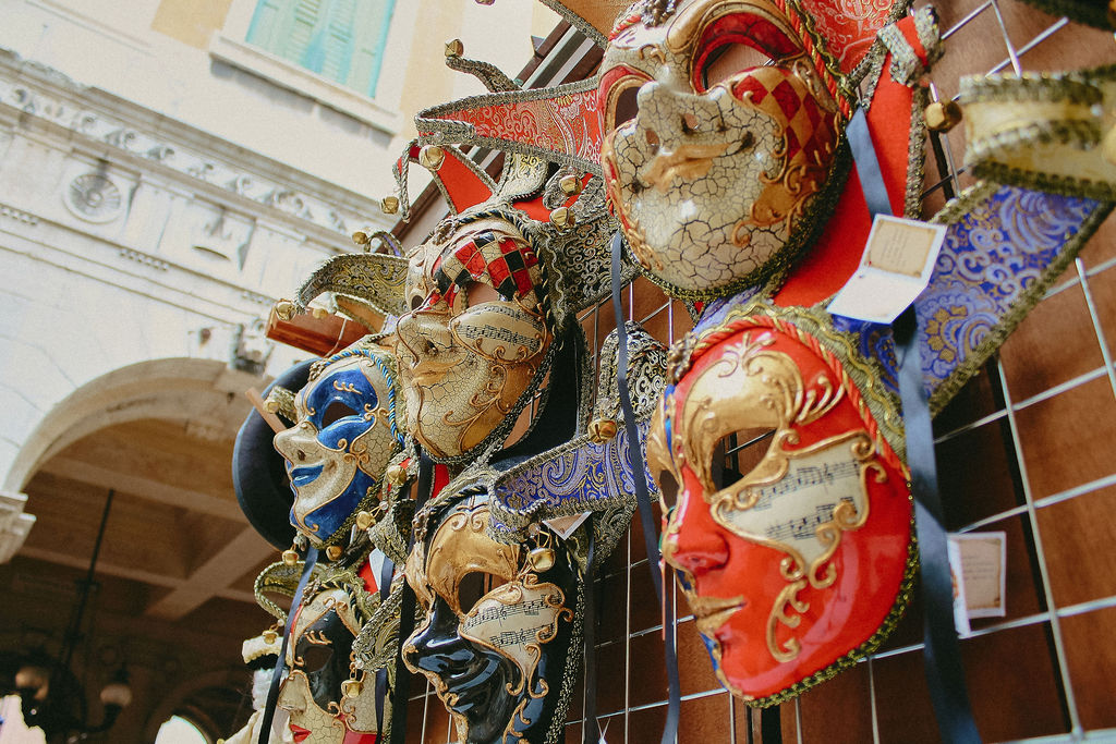 Carnival masks from Venice, Italy
