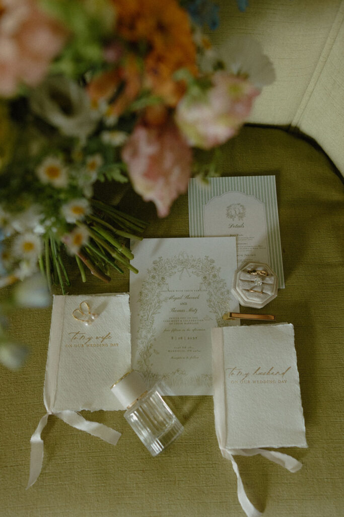Details from a wedding at Magnolia Spring Farm