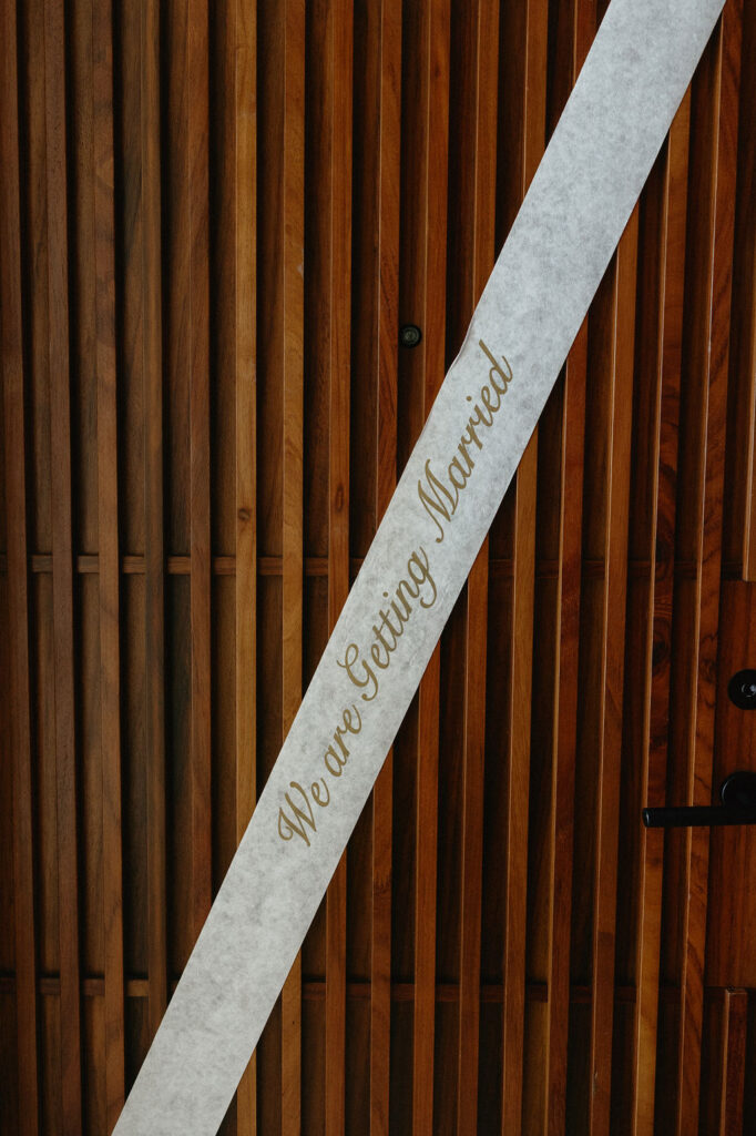 A wedding sign on a Secrets Playa Blanca room suite door