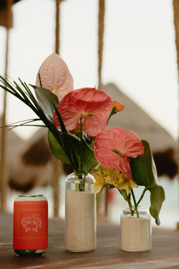 Floral details of a reception in Mexico 